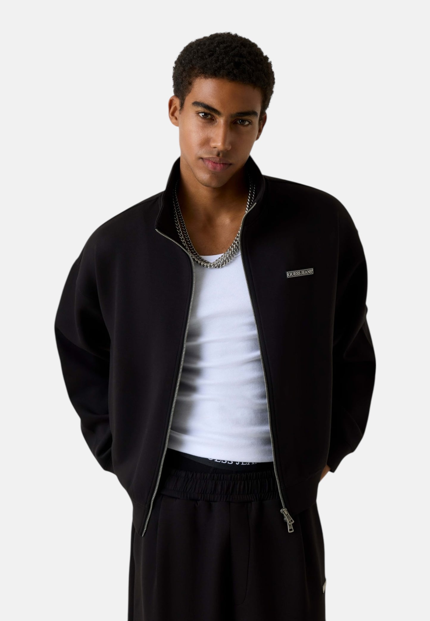 Felpa Con Zip Uomo Guess  Gj Scuba M6RQ28KD122
