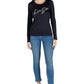 T-Shirt Manica lunga Donna Liu Jo  Faded Liujo Silver UF5283JS923