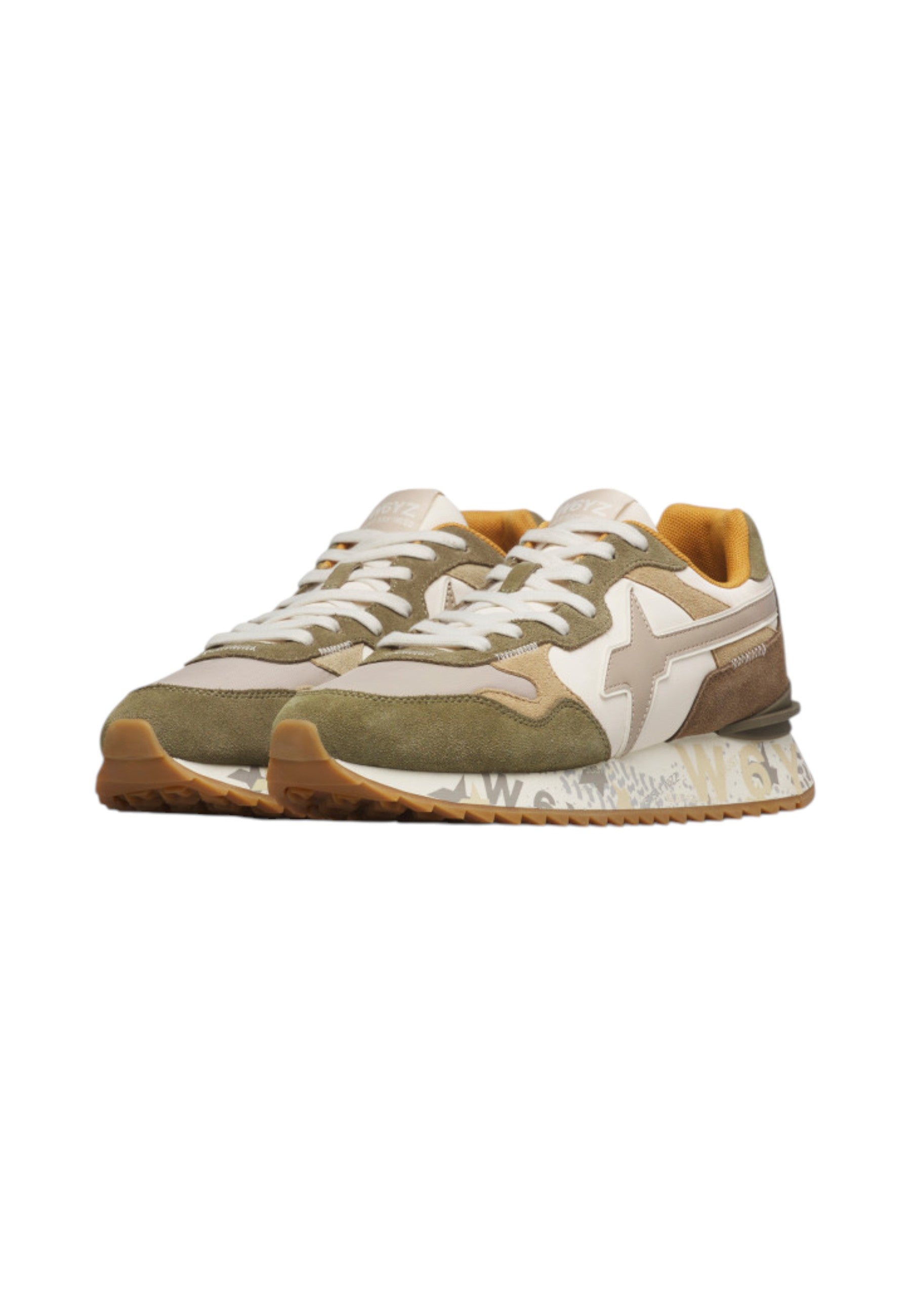 Sneakers Basse Uomo W6YZ In Tessuto Tecnico E Suede Yak-M. 201518548