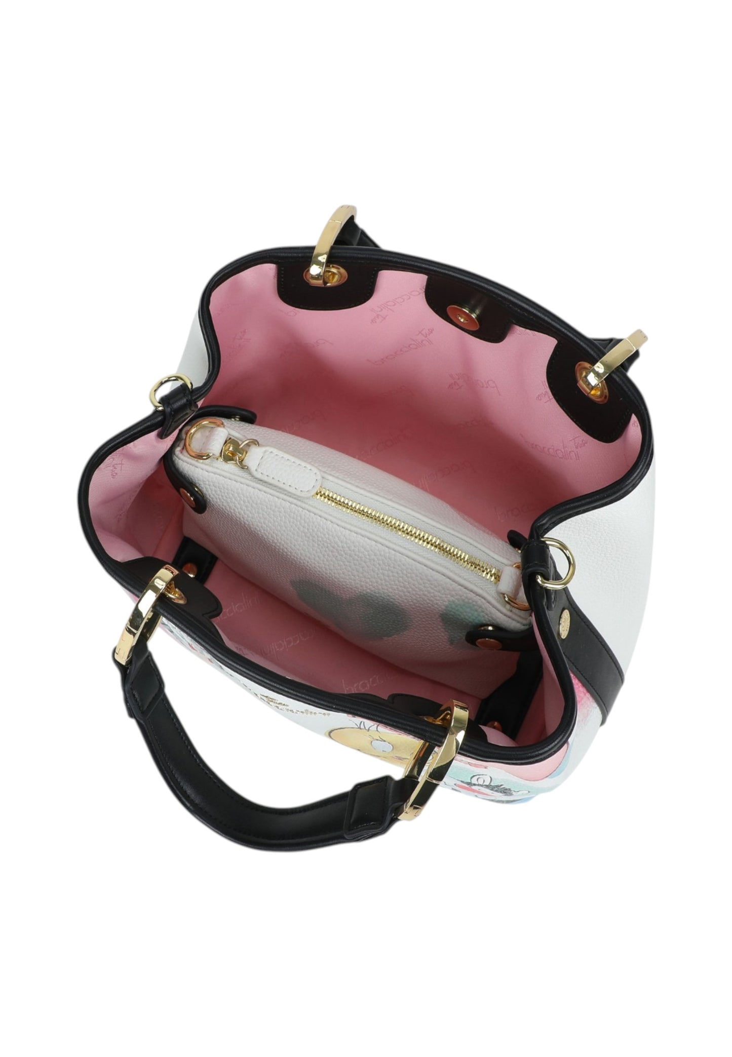 Borsa A Mano Donna Braccialini Medium Stampa Looney Tunes Beth Lt LT281YY