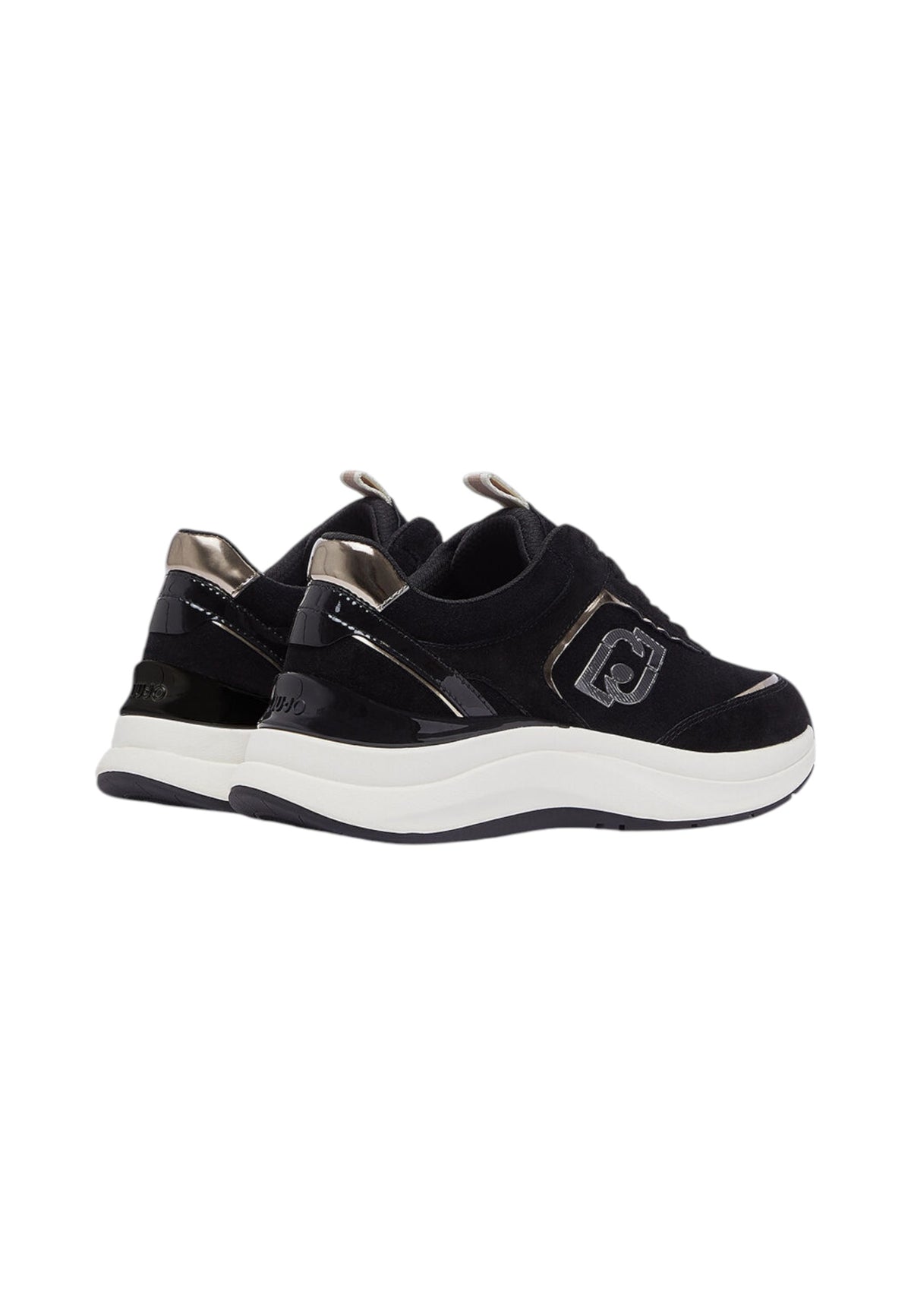 Sneakers Basse Donna Liu Jo In Pelle Scamosciata Con Platform E Logo Laterale Stardust 01 BF6029PX911
