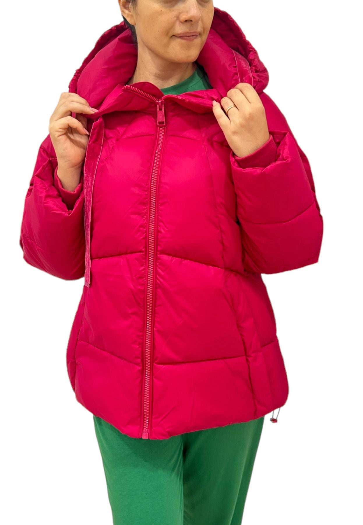 Piumino Corto Donna Guess Imbottito Con Cappuccio Letizia W3BL21WG0V0