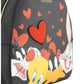 Zaino  Donna Braccialini Zaino compatto, Singolo con tracolle regolabili, Chiusura con zip, Due tasche interne, una con zip e una aperta, Stampa Looney Tunes dedicata all'amicizia, Dimensioni: 27 x 15 x 37 Cm Beth LT Allfriend LT318YY