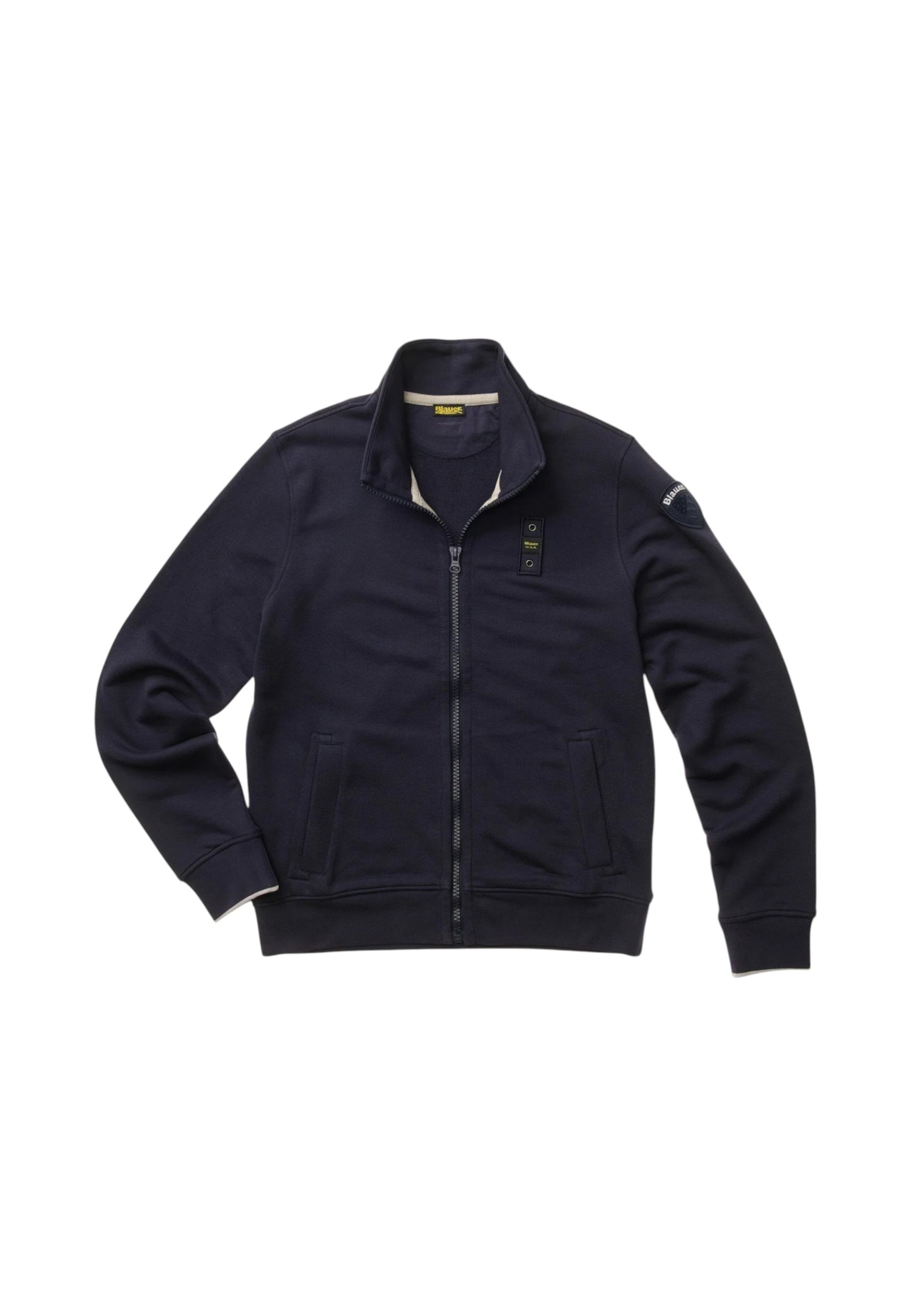 Felpa Con Zip Uomo Blauer  City New 26SBLUF01239