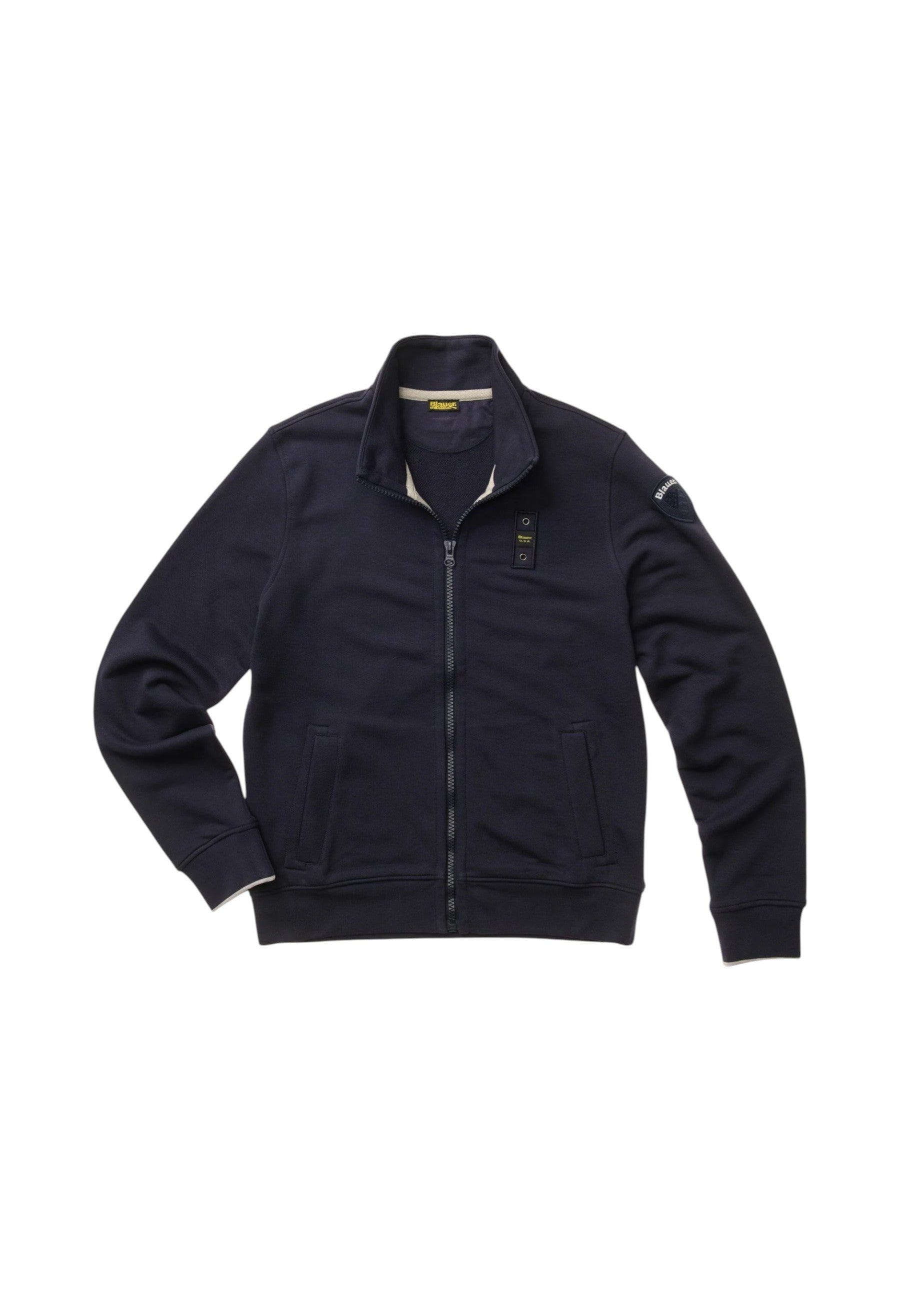 Felpa Con Zip Uomo Blauer  City New 26SBLUF01239