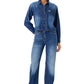Giacca Jeans Donna Guess  Gj Cropped Denim Shirt W5YH0DD5M8A