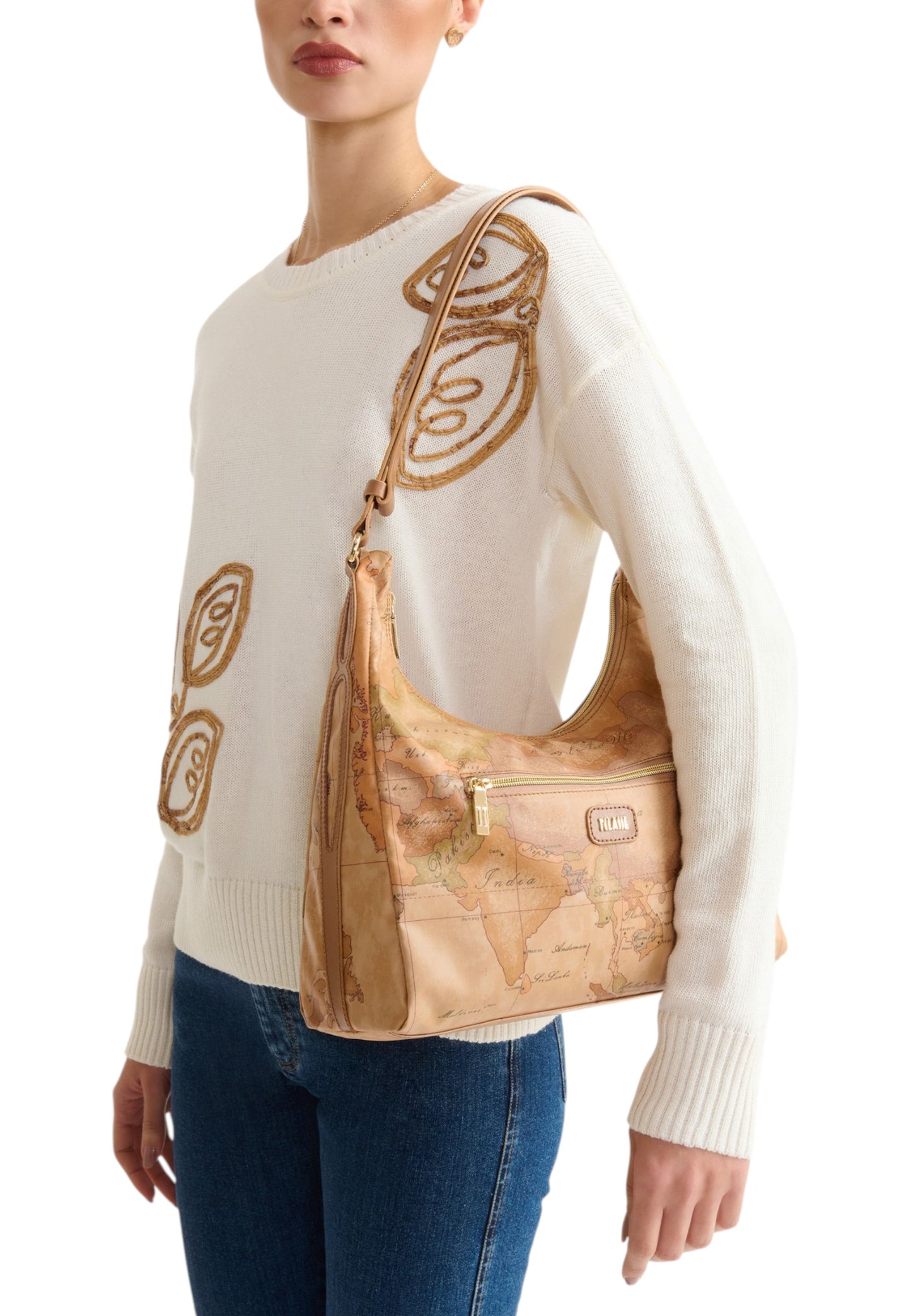 Borsa A Spalla Donna Alviero Martini Hobo Shoulder Bag Soft Petals 26EL4LE58S578