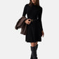 Vestito Midi Donna Guess Manica lunga, Flare, Lavorazione a trecce Yuki W6BK64Z1569