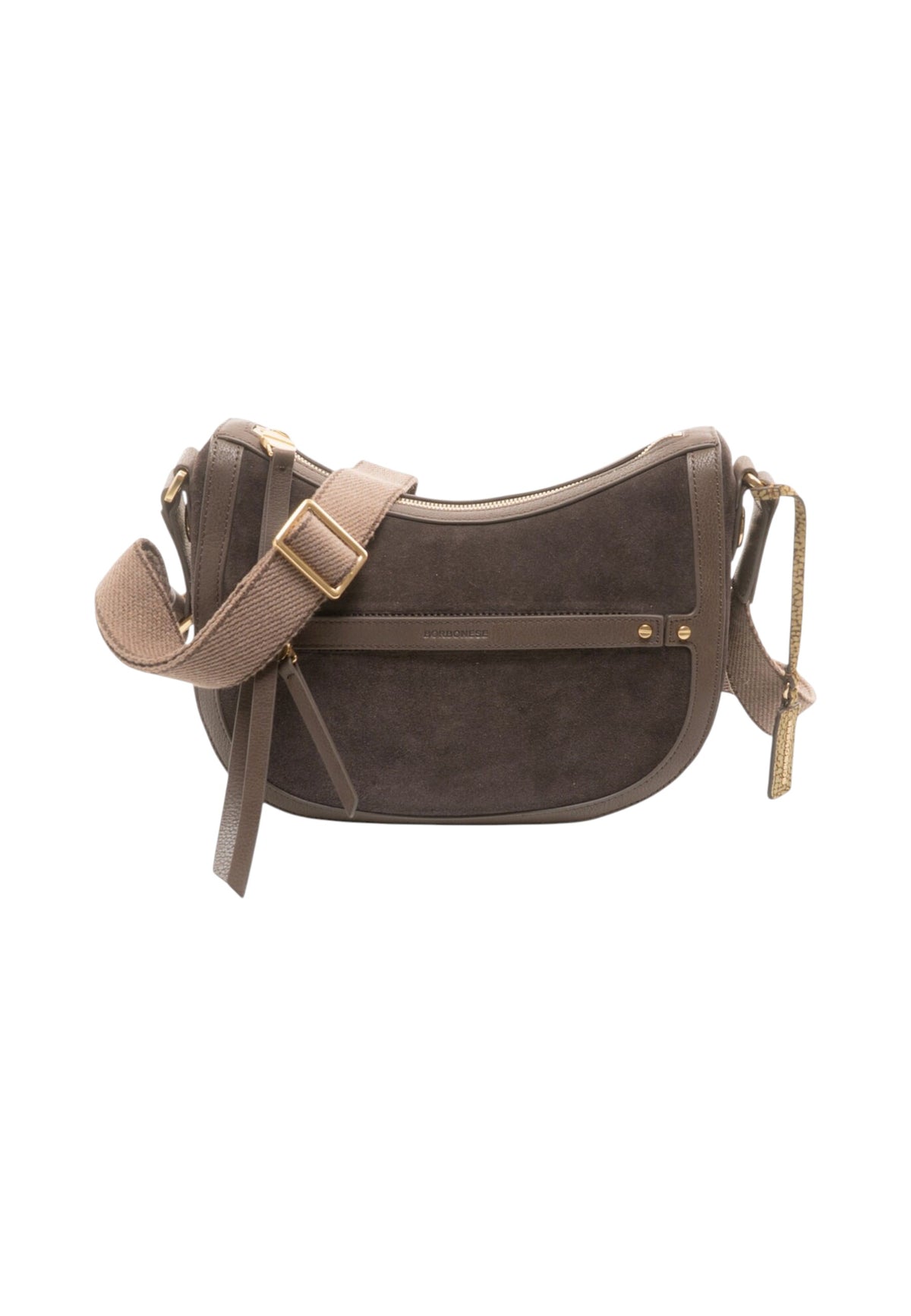 Borsa A Tracolla Donna Borbonese Formato small, Vitello Pashmina Luna 910102340297