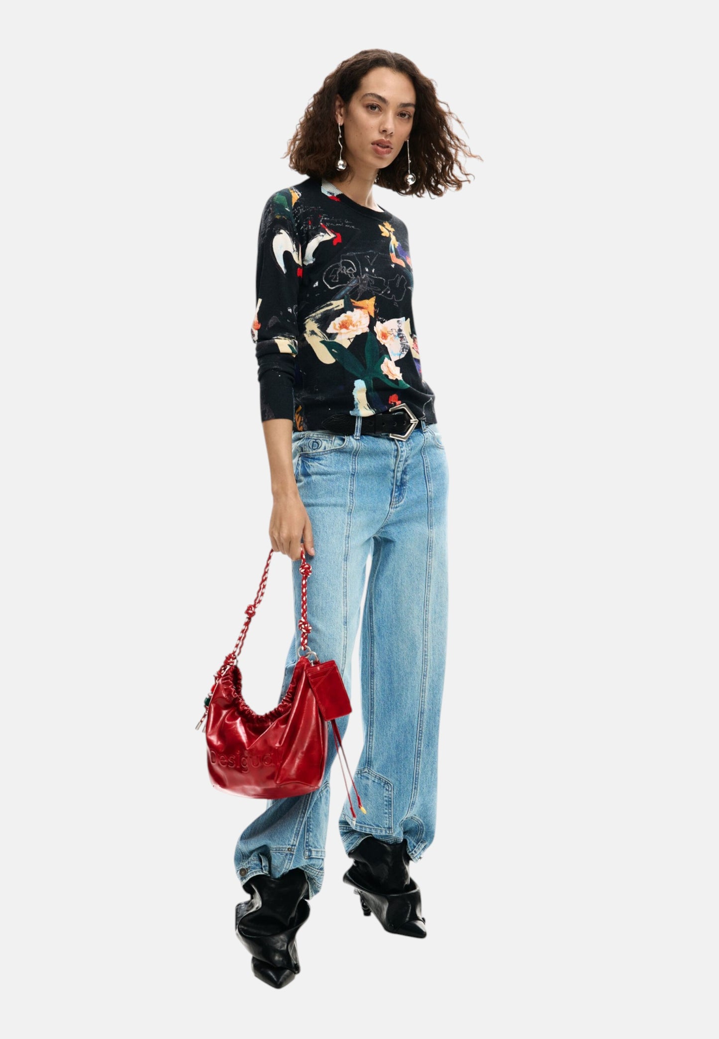 Borsa A Spalla Donna Desigual  Bag Half Logo Waverly Red 26SAXP28
