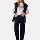 T-Shirt Manica lunga Donna Liu Jo Skinny Fit Con logo LiuJo e Stampa  WF6448JS923