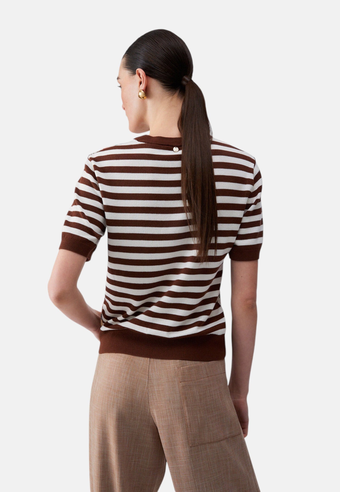 Top  Donna Liu Jo Con Inserti In Twill Eco Line WA6386MS49I