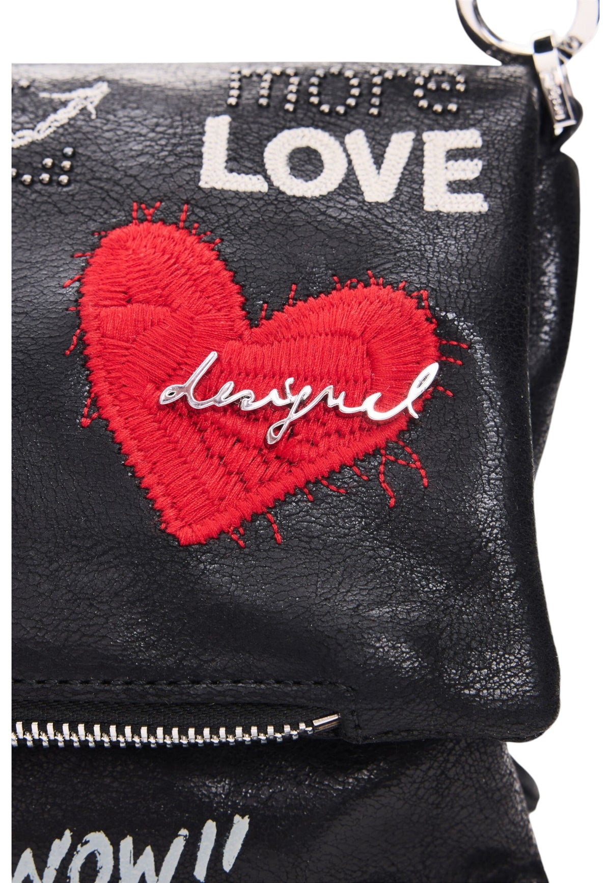 Borsa A Spalla Donna Desigual Medio, Effetto pelle, Motivo grafico, Con patta Wow Murano 26WAXP39
