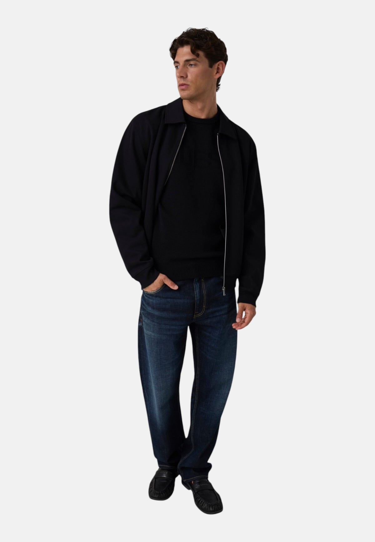 Maglione A Girocollo Uomo Guess Logo Reverse Noburo M6BR16Z1364