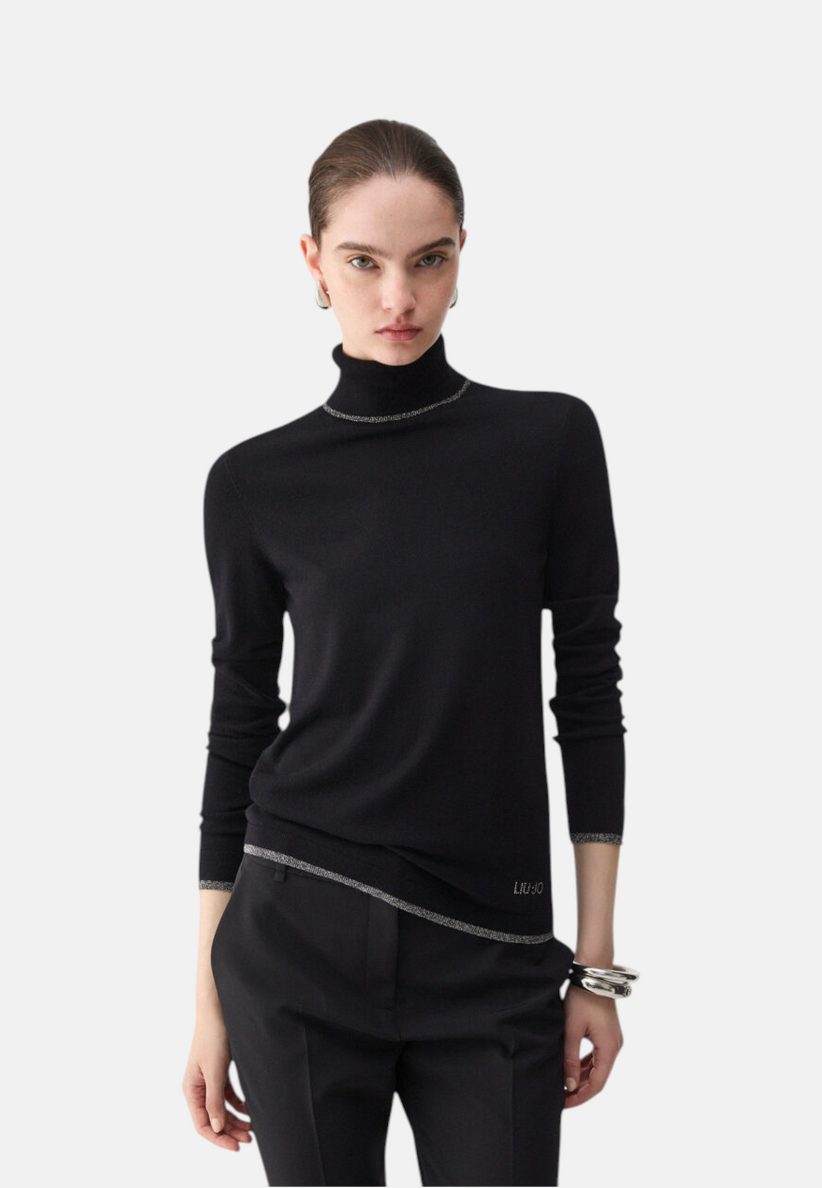 Maglione Collo Alto Donna Liu Jo Basic Fit  WF6013MS49I