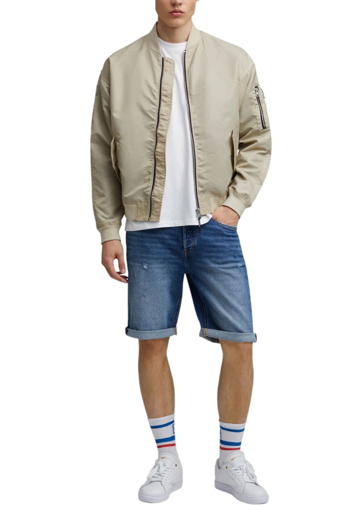 Pantaloncini Bermuda Uomo Gas Denim Heritage Look 11,75 Oz Torn Short 378048031460