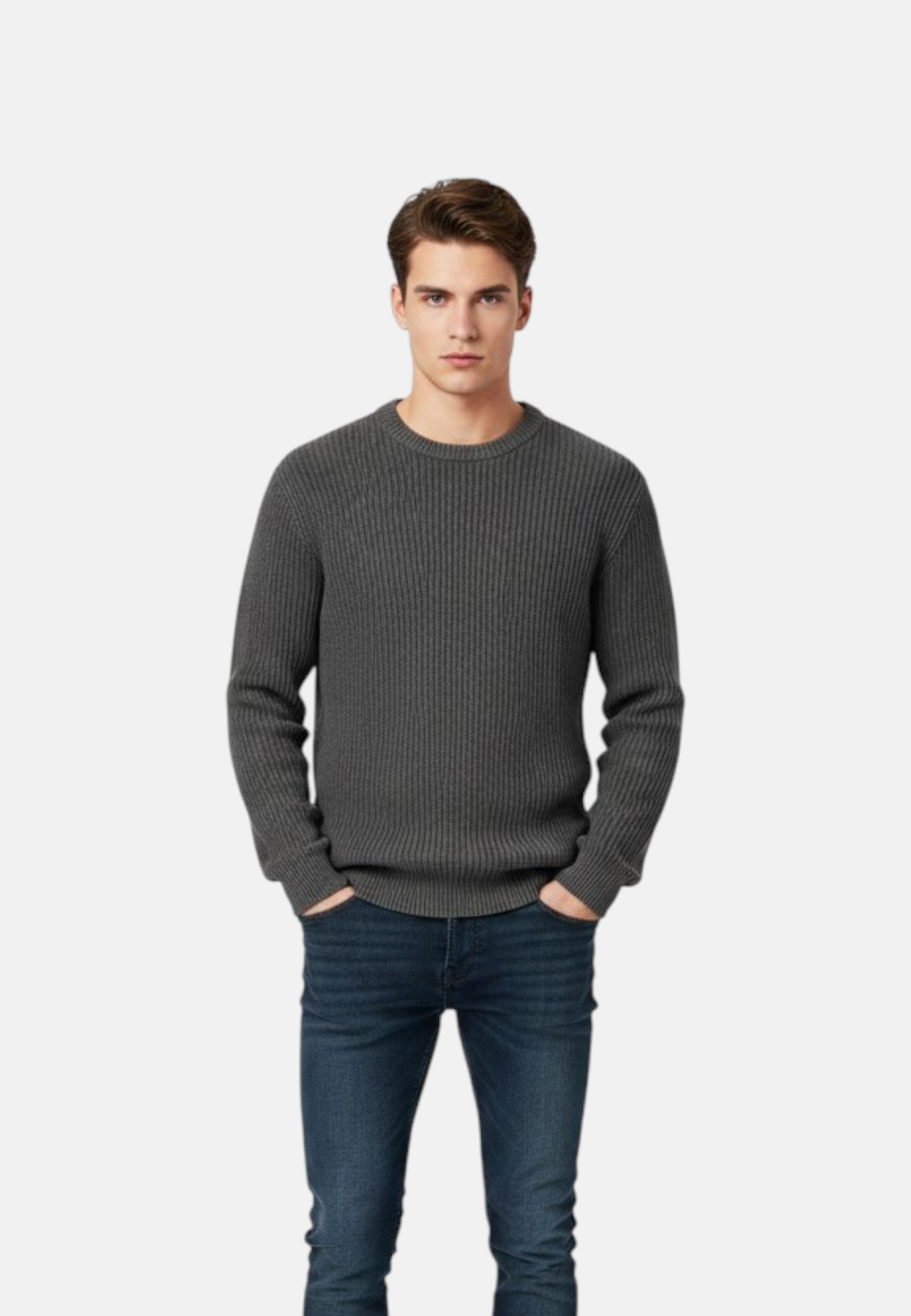 Maglione A Girocollo Uomo Guess English Rib Washed Manny M6YR20Z0925