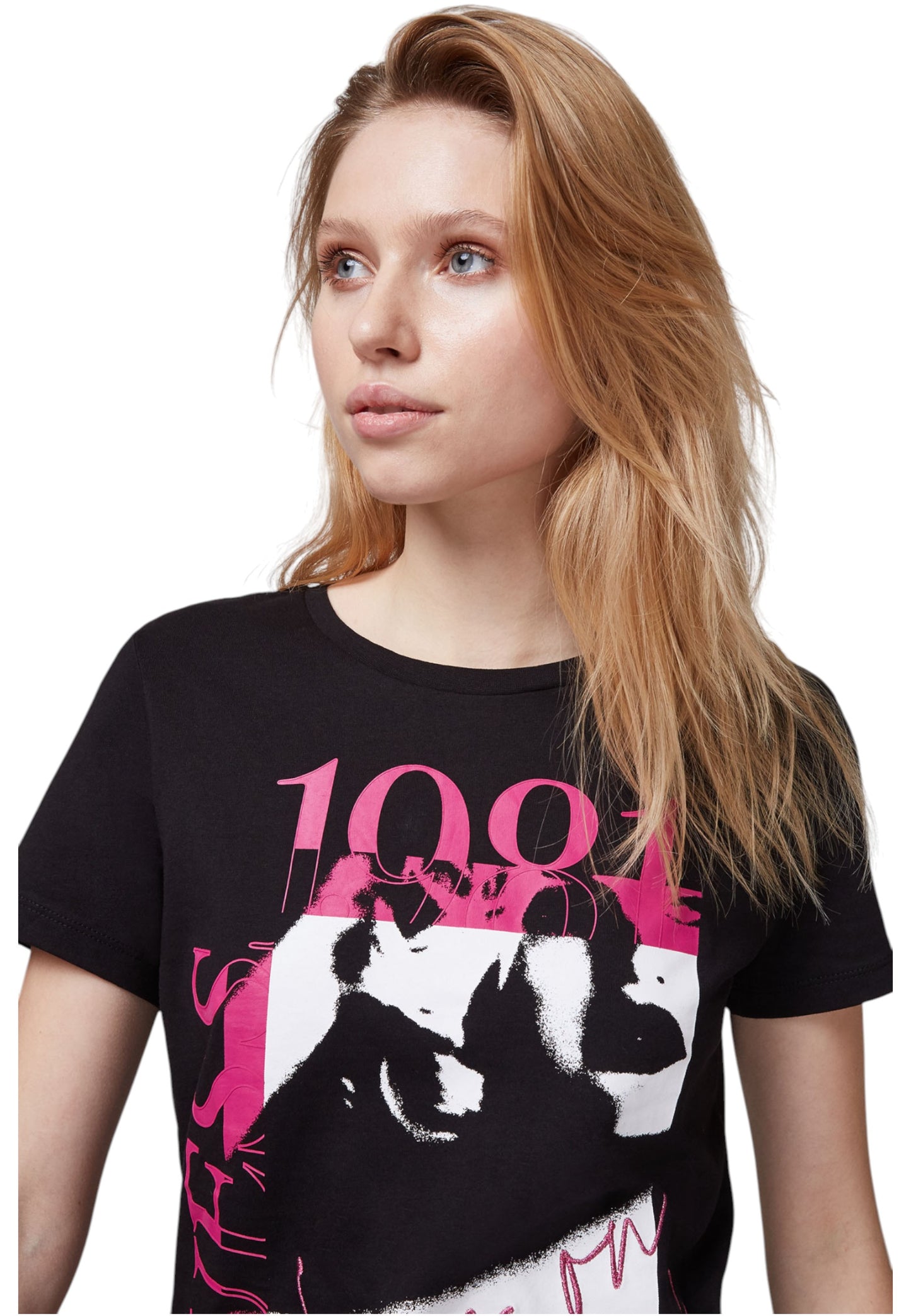 T-Shirt Manica Corta Donna Guess  1981 W1RI49I3Z00