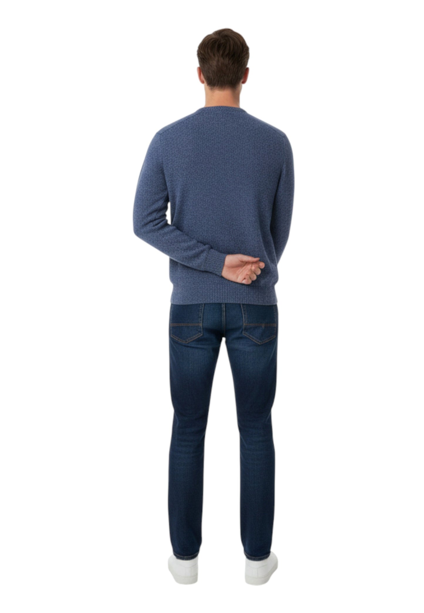 Maglione A Girocollo Uomo Harmont & Blaine Basic Mouline'  HRP396031091