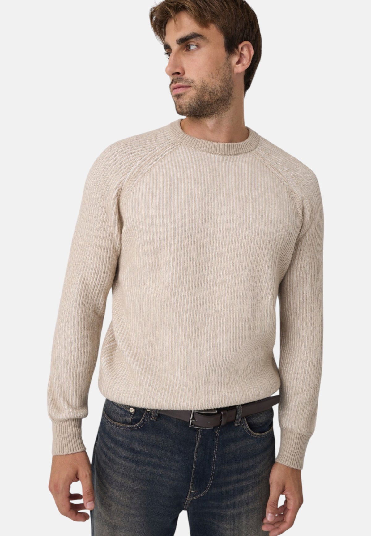 Maglione A Girocollo Uomo Guess Stripes Raglan Niro Vanis� M6BR19Z1368