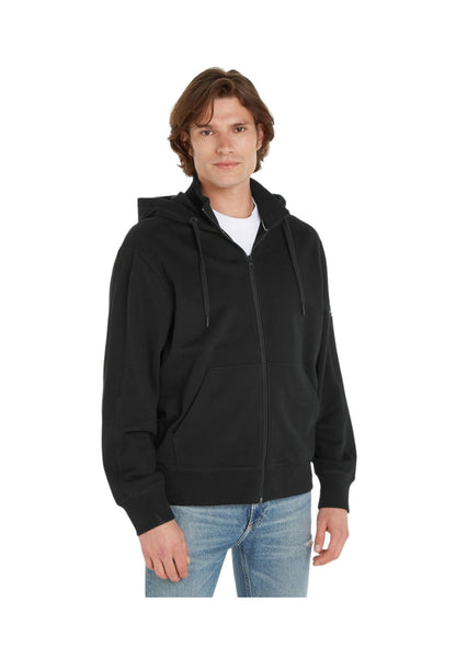 Felpa Con Zip Uomo Calvin klein Jeans Con Cappuccio Badge Hwk J30J324956
