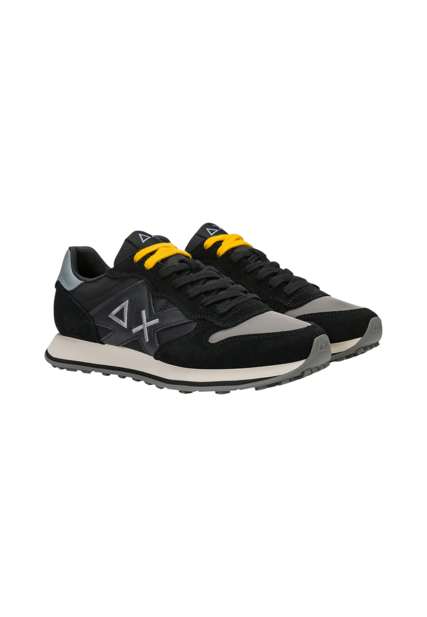 Sneakers Basse Uomo Sun68 Stile Running, Nylon E Suede, Maxi Logo, Bicolor Jaki 2.0 Bicolor Z46122