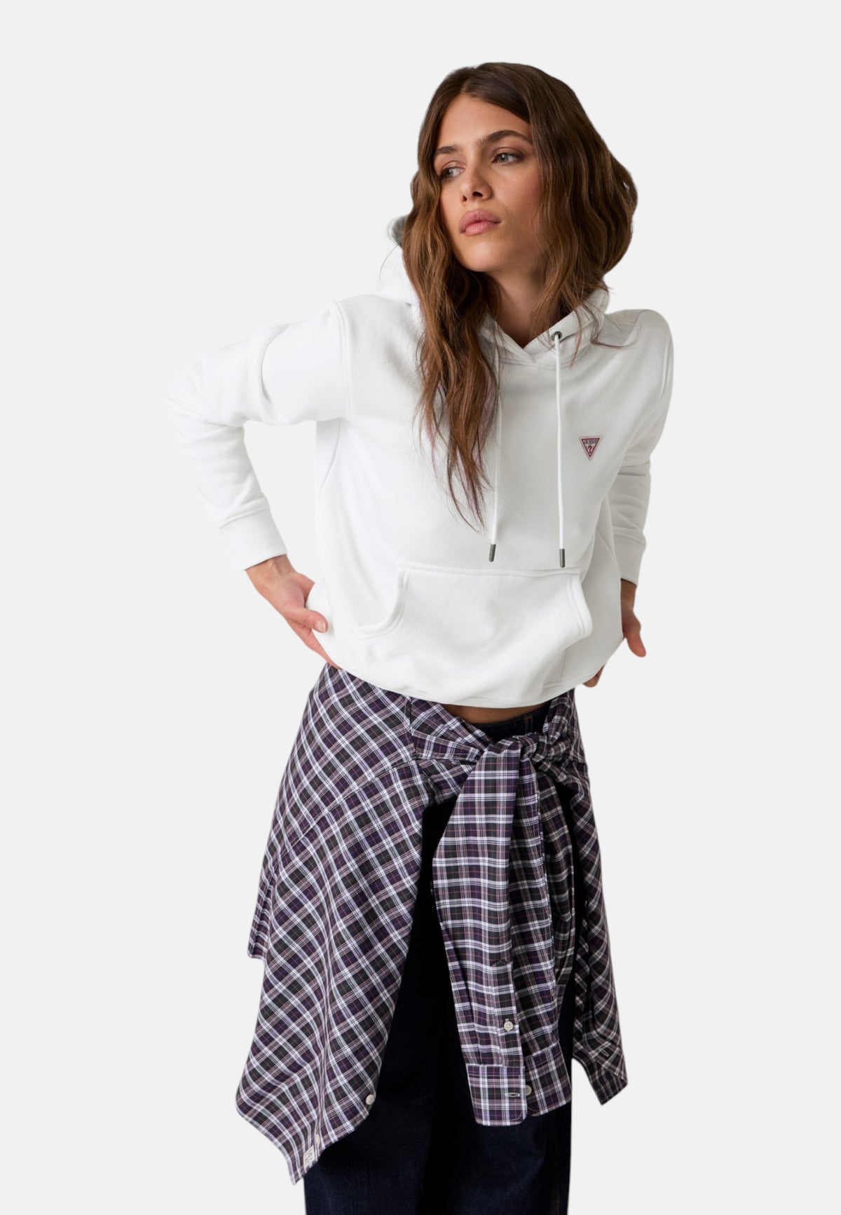 Felpa Con Cappuccio Donna Guess Vestibilit� regular Gj W4YQ04KC811
