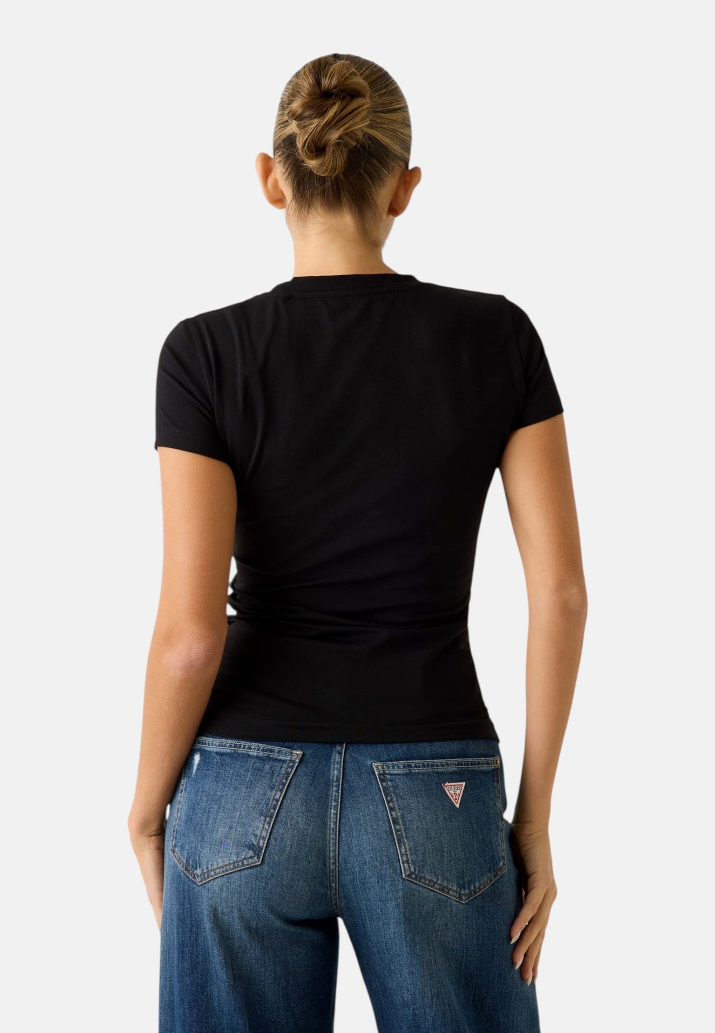T-Shirt Manica Corta Donna Guess  Camelia Triangle W6RI35J1314