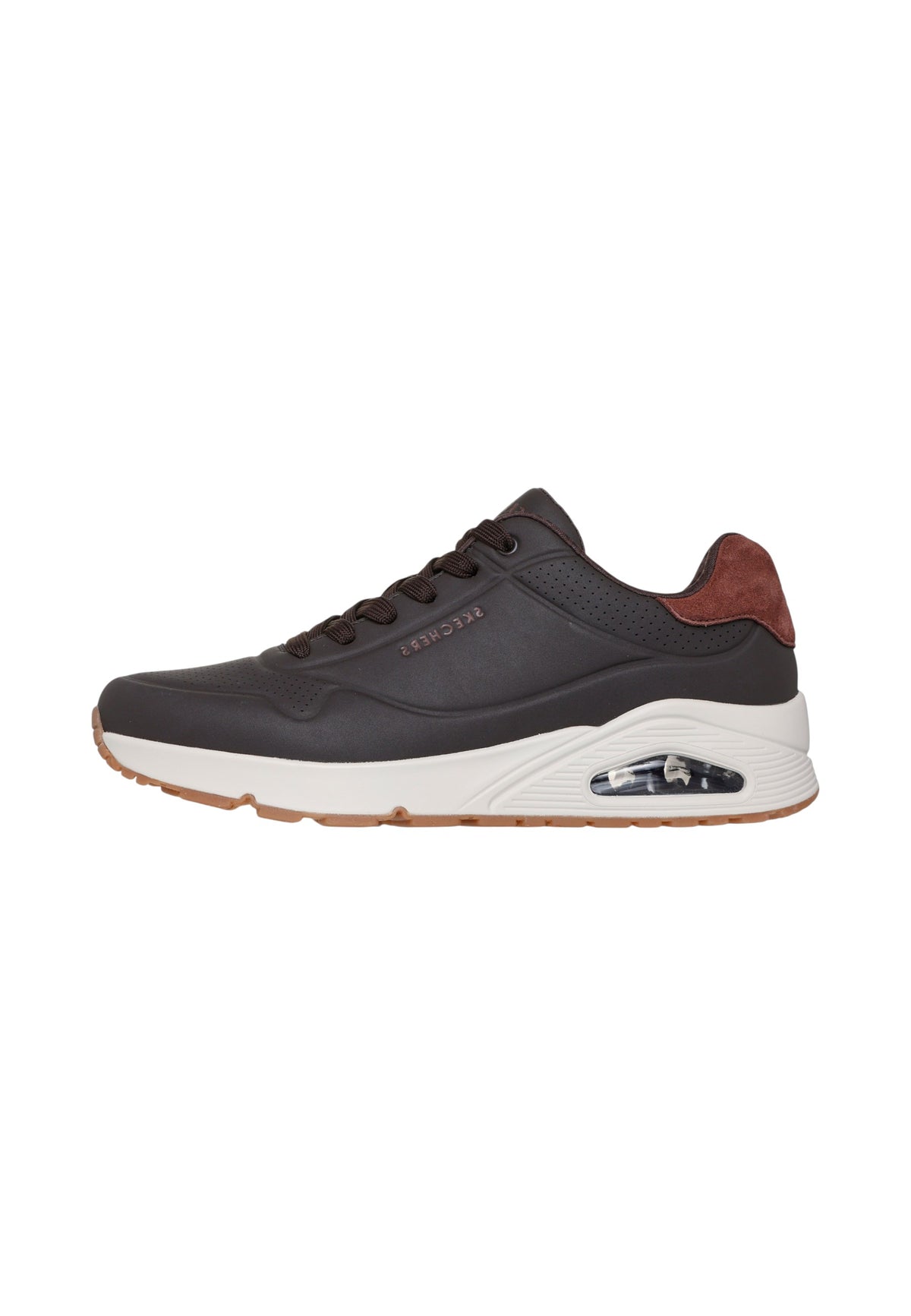 Sneakers Basse Uomo Skechers Air-Cooled Memory Foam, Skech-Air, Dettaglio scamosciato Uno - Suited On Air 183004