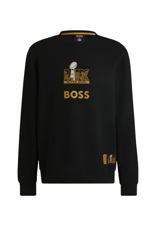 Felpa A Girocollo Uomo Boss