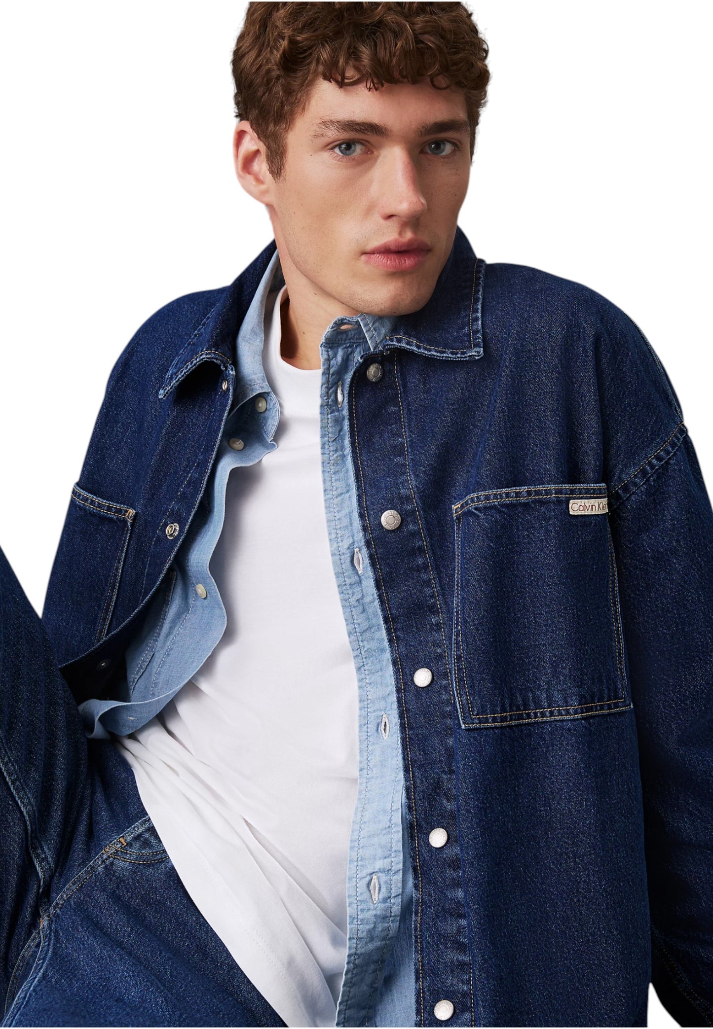 Giacca Jeans Uomo Calvin klein Jeans  Relaxed Shirt
