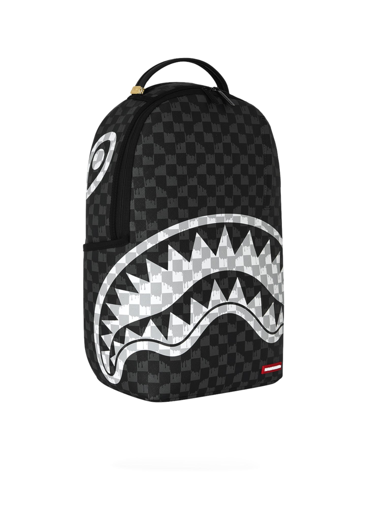 Zaino  Unisex Sprayground  Black And White Drip Check Shark 910B8553NSZ
