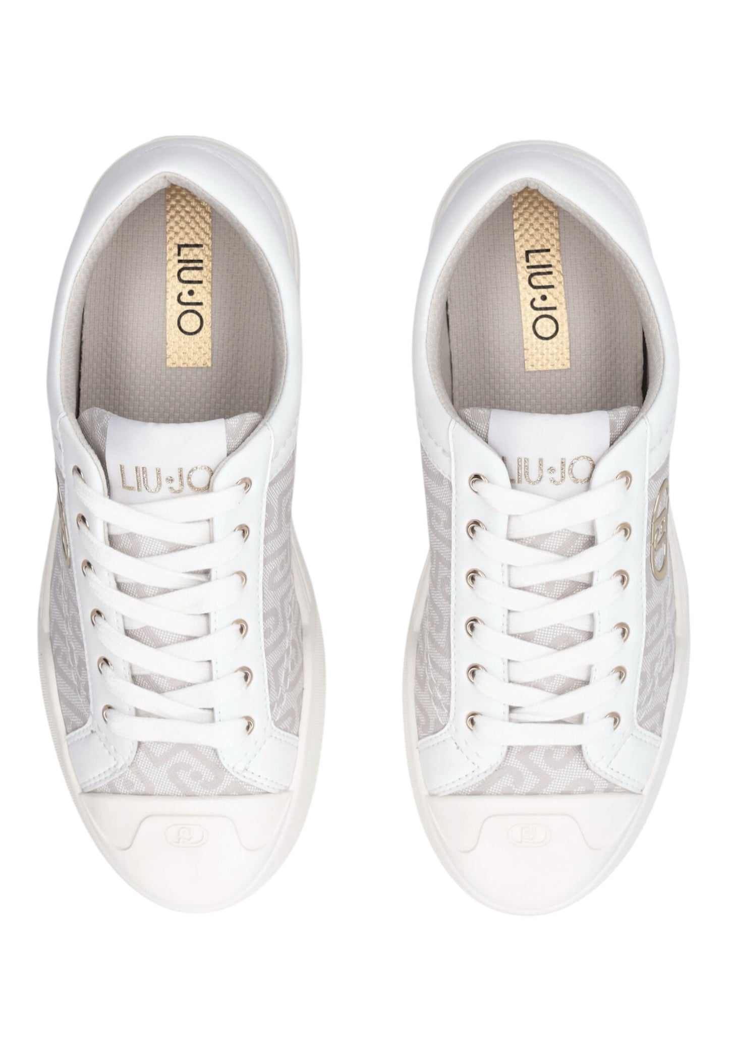 Sneakers Basse Donna Liu Jo In Pelle Saffiano Monogram Benson 01 BA6055EX339