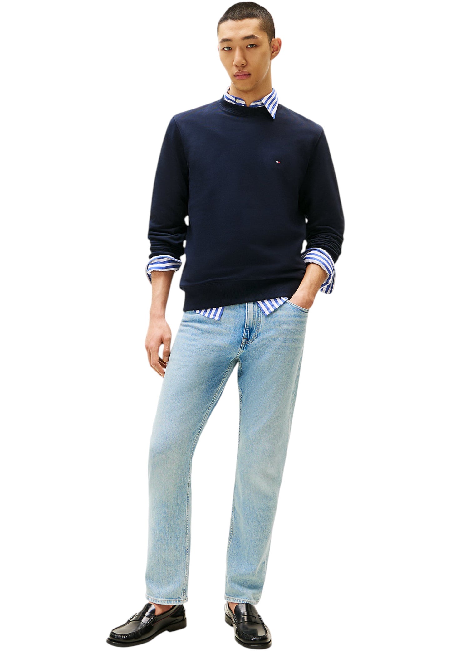 Felpa A Girocollo Uomo Tommy Hilfiger  Essential Terry MW0MW37237