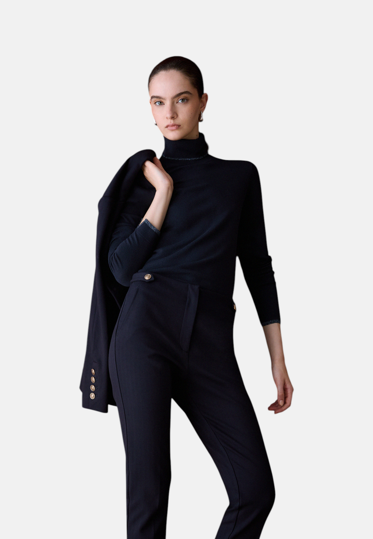 Maglione Collo Alto Donna Liu Jo Basic Fit  WF6013MS49I