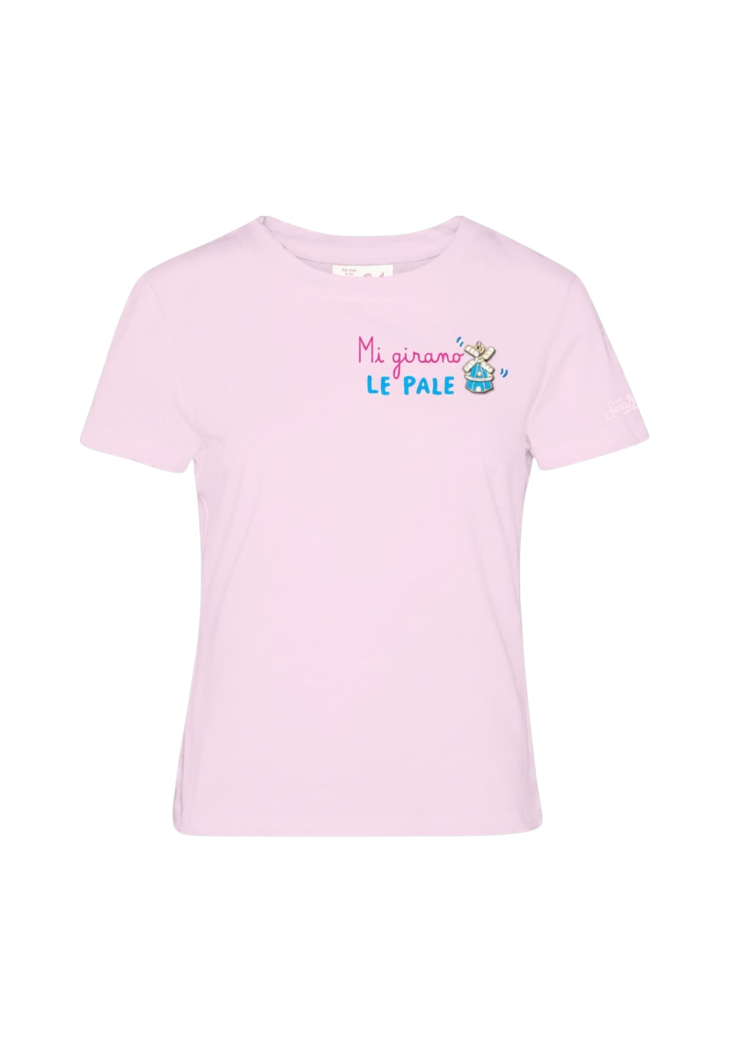 T-Shirt Manica Corta Donna Mc2 Saint Barth Girano Pale Charm Emb Emilie EMI0001