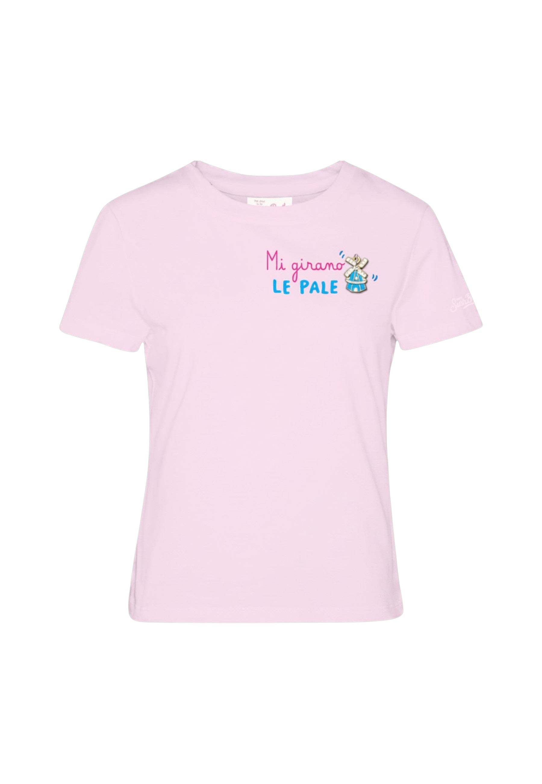 T-Shirt Manica Corta Donna Mc2 Saint Barth Girano Pale Charm Emb Emilie EMI0001
