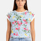 T-Shirt Manica Corta Donna Liu Jo Lt. Blu Botanic  WA6437J6308