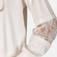 Felpa A Girocollo Donna Liu Jo Con Inserti In Pizzo  TA6282J3855