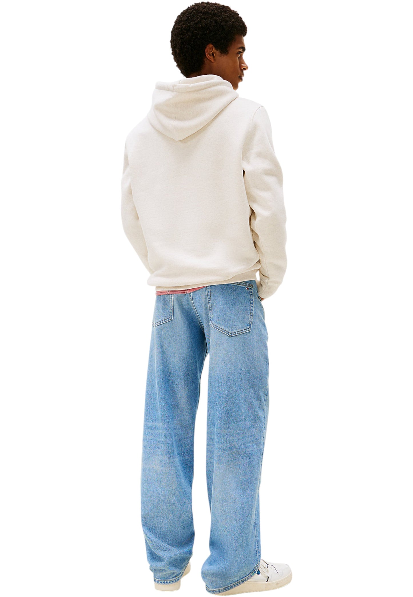 Felpa Con Cappuccio Uomo Tommy Jeans  Tjm Regular Cblk Linear DM0DM21932