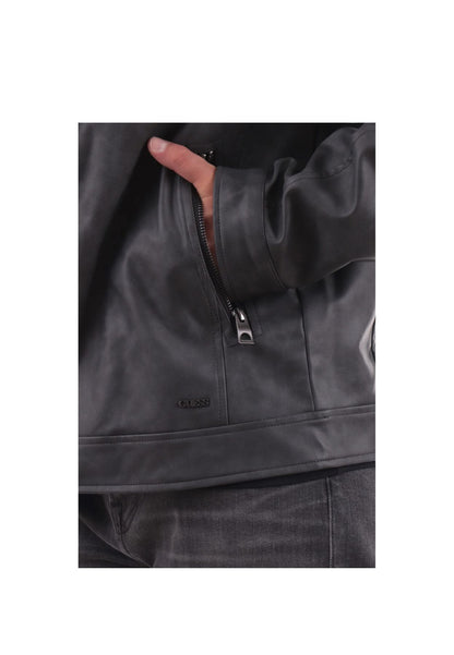 Giacca In Pelle Sintetica Uomo Guess   M4YL17WG9V0