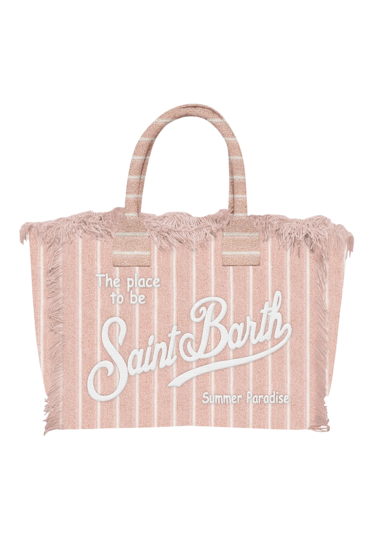 Borsa A Mano Donna Mc2 Saint Barth Terry Embossed Stripes Tiny V Vanity Sponge VANI007