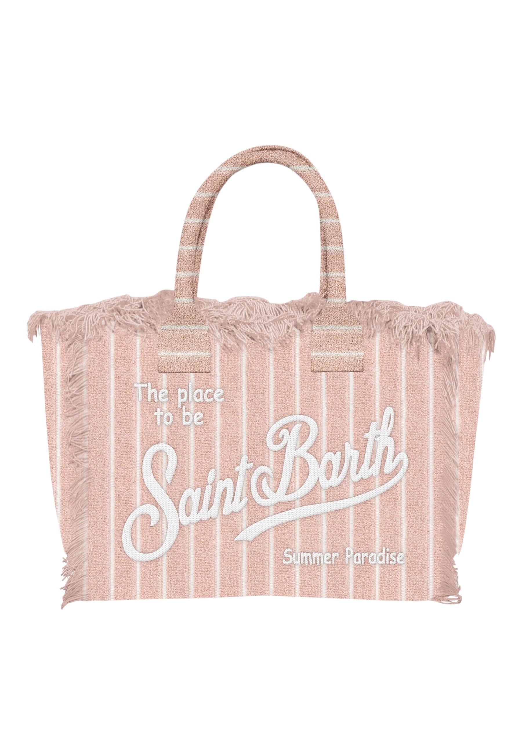 Borsa A Mano Donna Mc2 Saint Barth Terry Embossed Stripes Tiny V Vanity Sponge VANI007