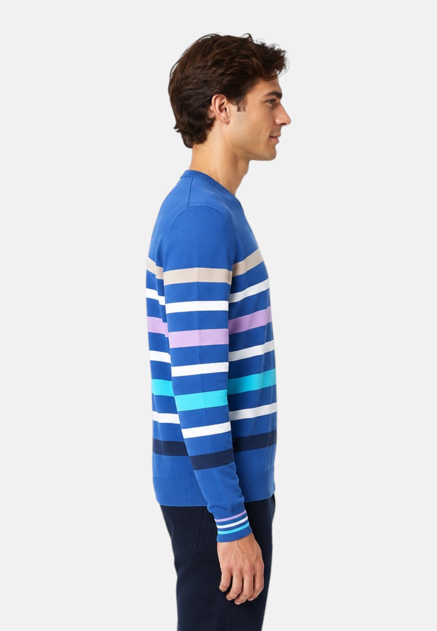 Maglia A Girocollo Uomo Harmont & Blaine Con Righe 3D  HRL639030763