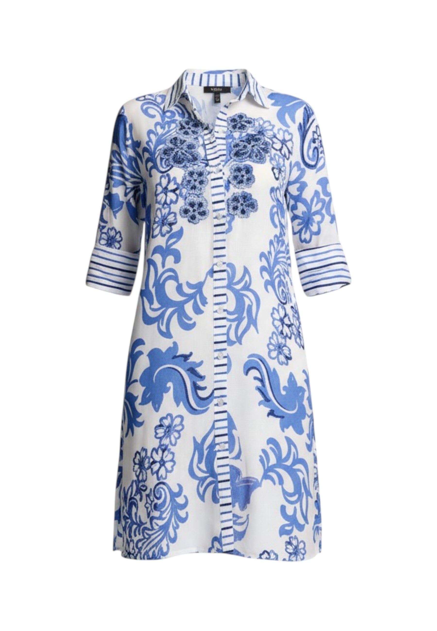 Vestito Midi Donna Iconique Chemiser Manica 3/4 Romina IC26-037