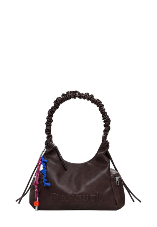 Borsa A Tracolla Donna Desigual  Half Logo Montville Choco 25WAXPAY