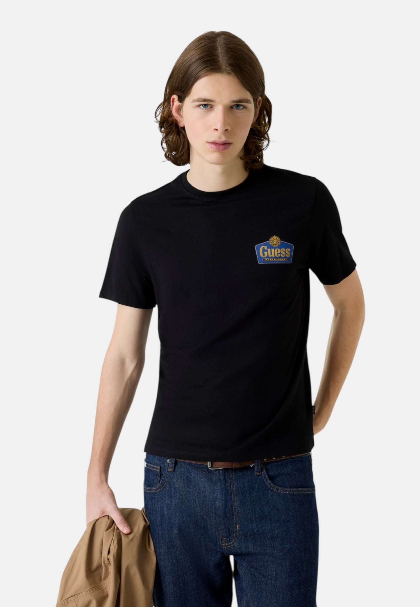 T-Shirt Manica Corta Uomo Guess  Gj Slim Fit Royal M6RI38K8HM0