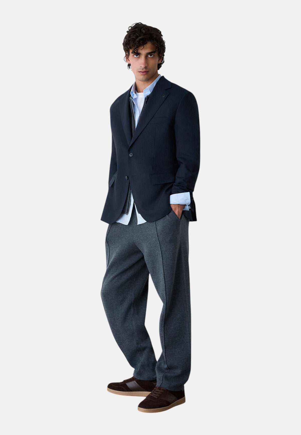 Giacca Blazer Uomo Liu Jo Monopetto In Misto Lana  QXX129T219A