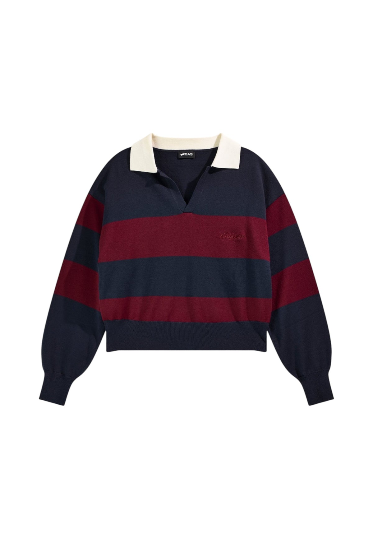 Maglione A Girocollo Donna Gas Filato Light Snowy Finezza 12 Vilma Polo 565996430786