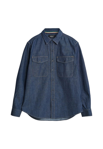 Camicia Manica lunga Uomo Replay In Denim Lavaggio Rinse  M4124 .000.860 B04